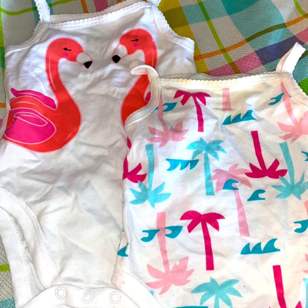 Baby girl summer tank top onesie